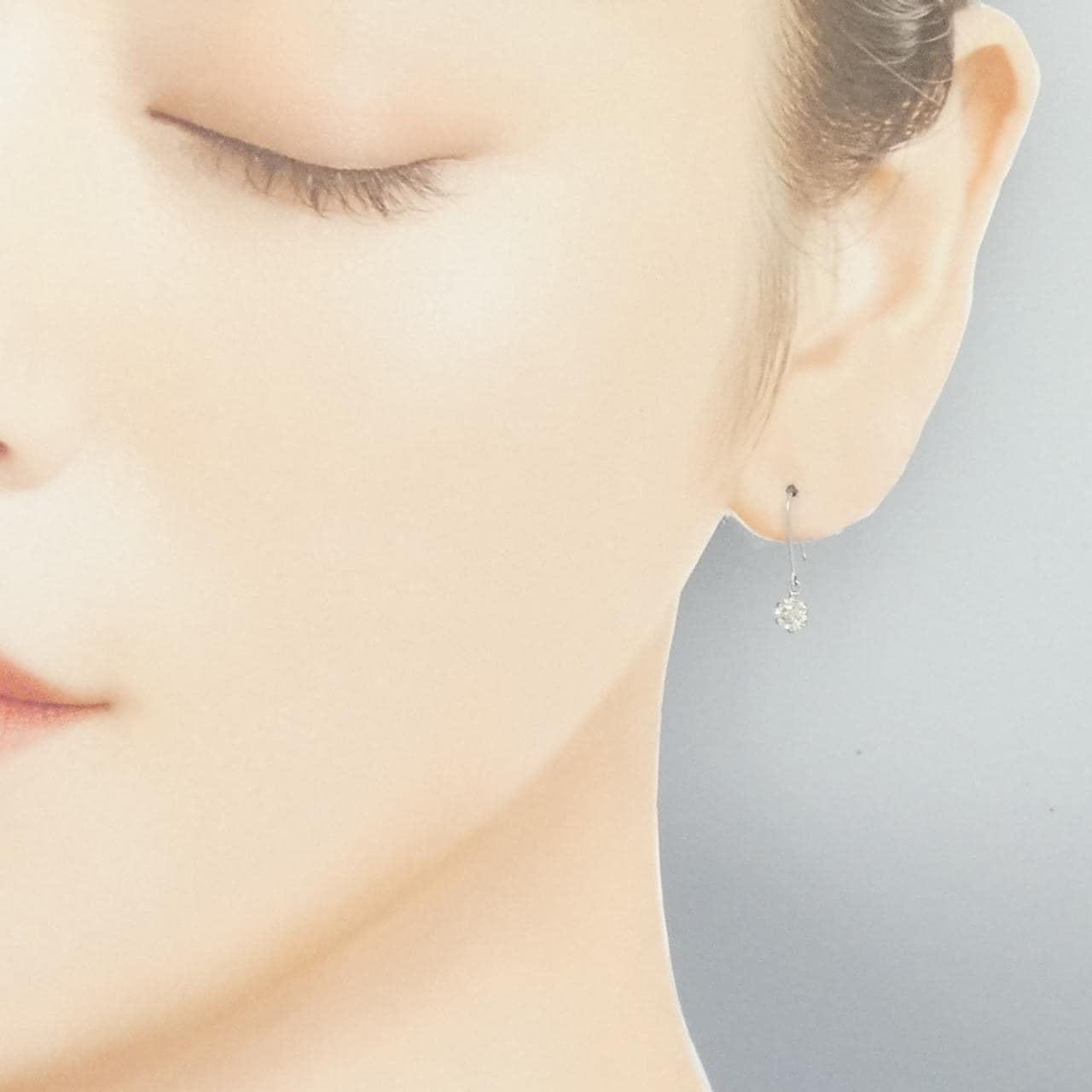 PT900 ダイヤモンド ピアス 0.40CT