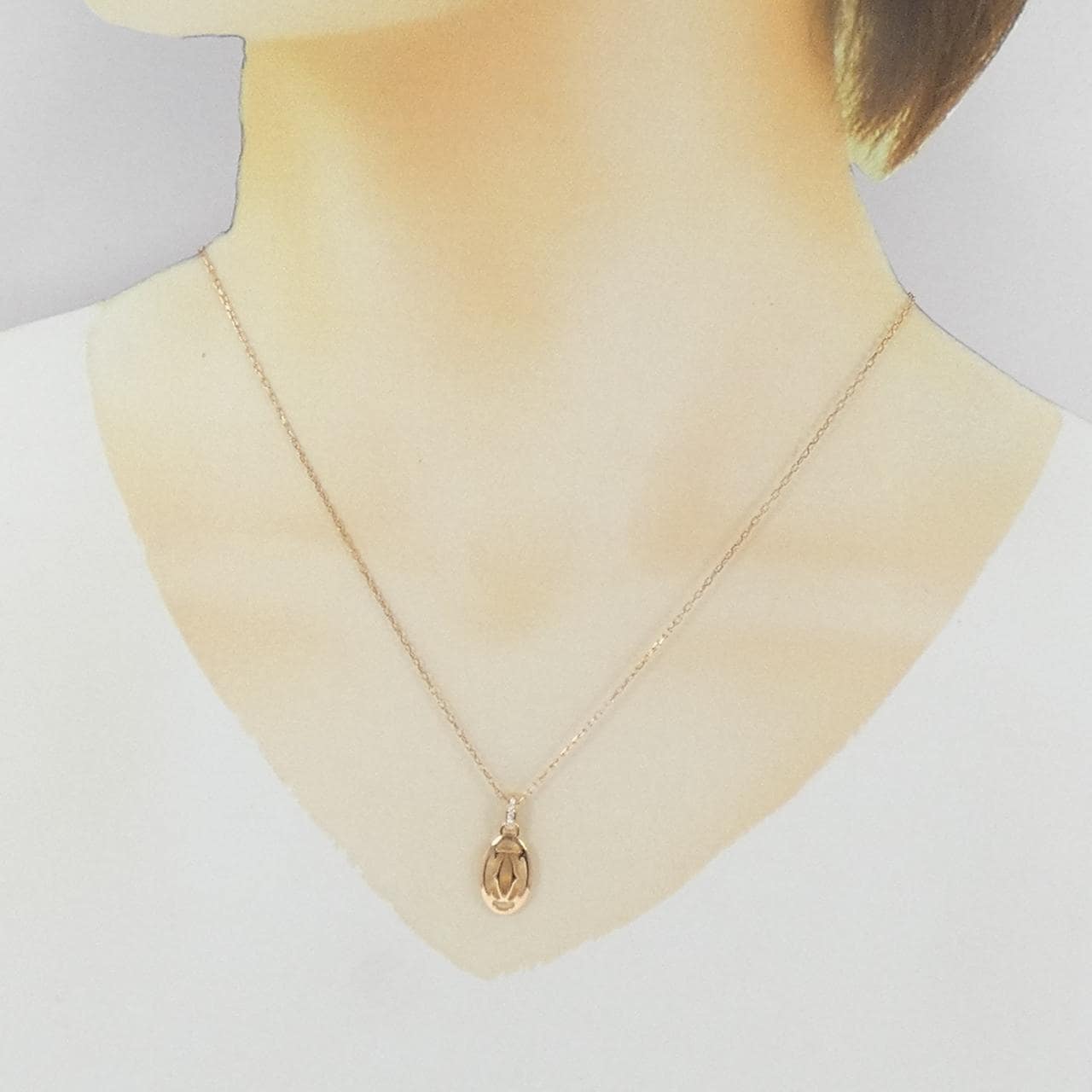 カルティエ ロゴ ネックレス