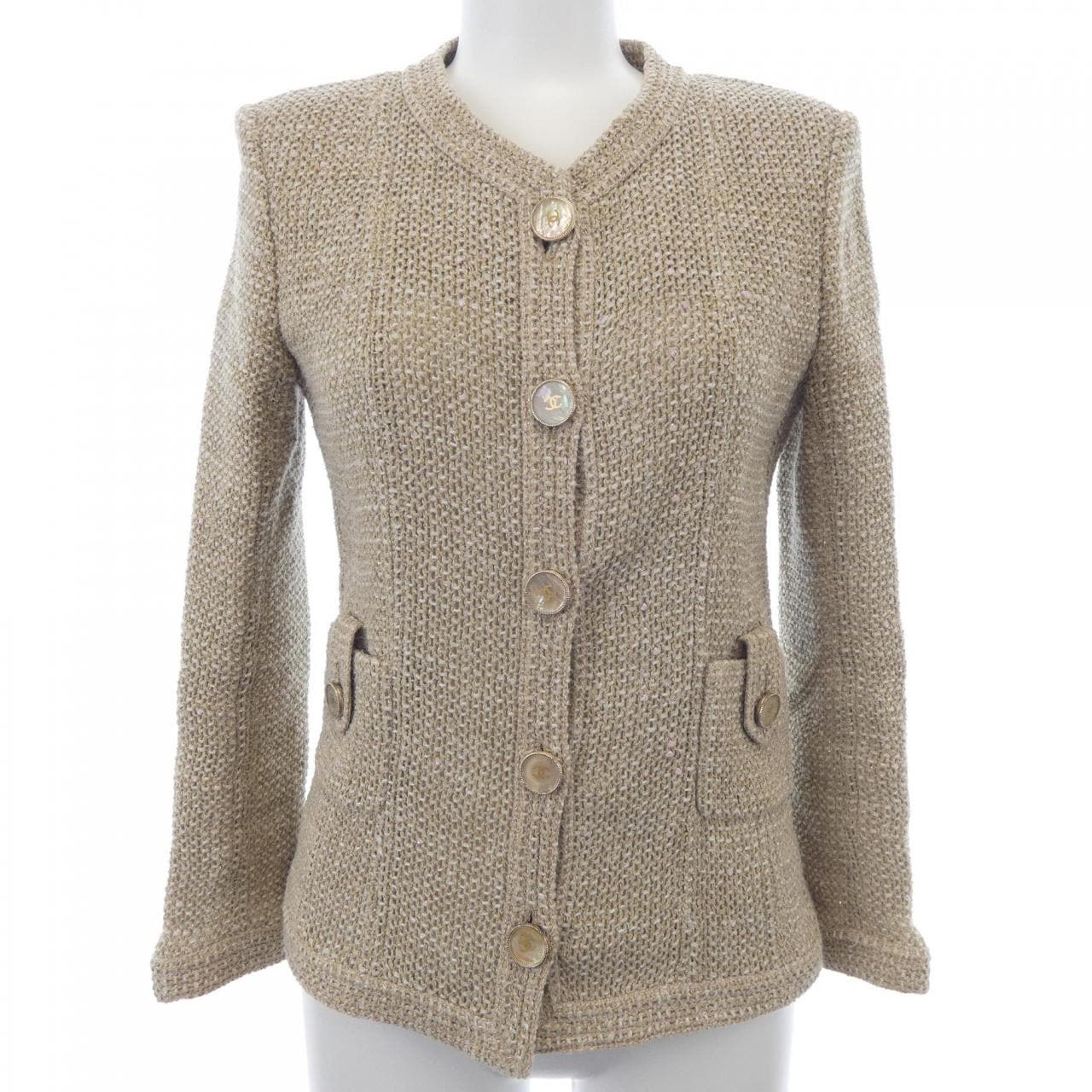 シャネル CHANEL P53061V39575 16C ノーカラージャケット