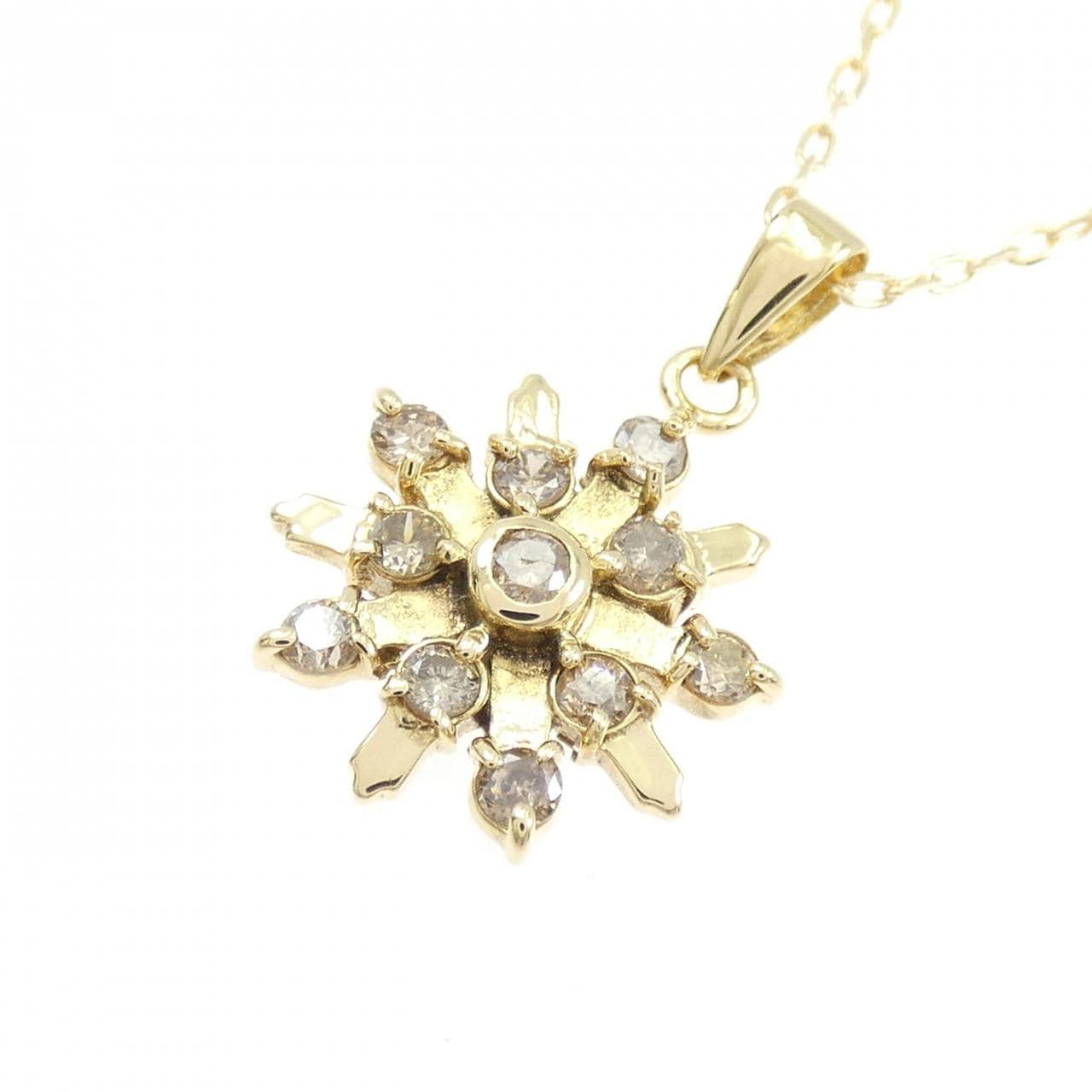 K18YG ダイヤモンド ネックレス 0.3CT