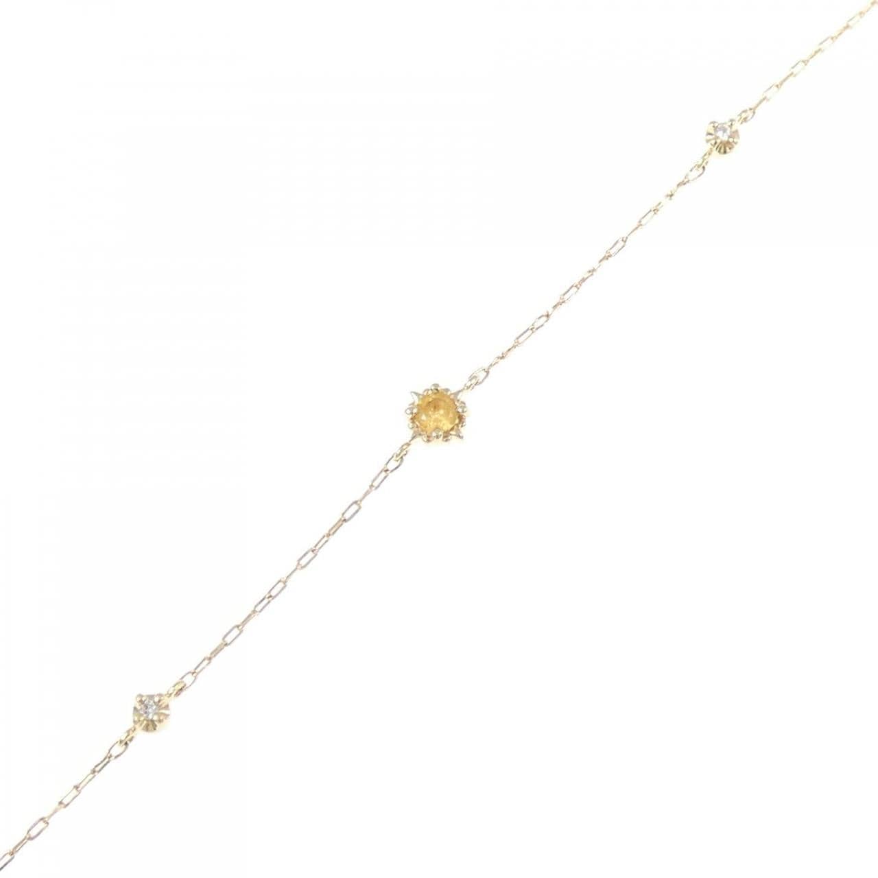 4゜C シトリン ブレスレット