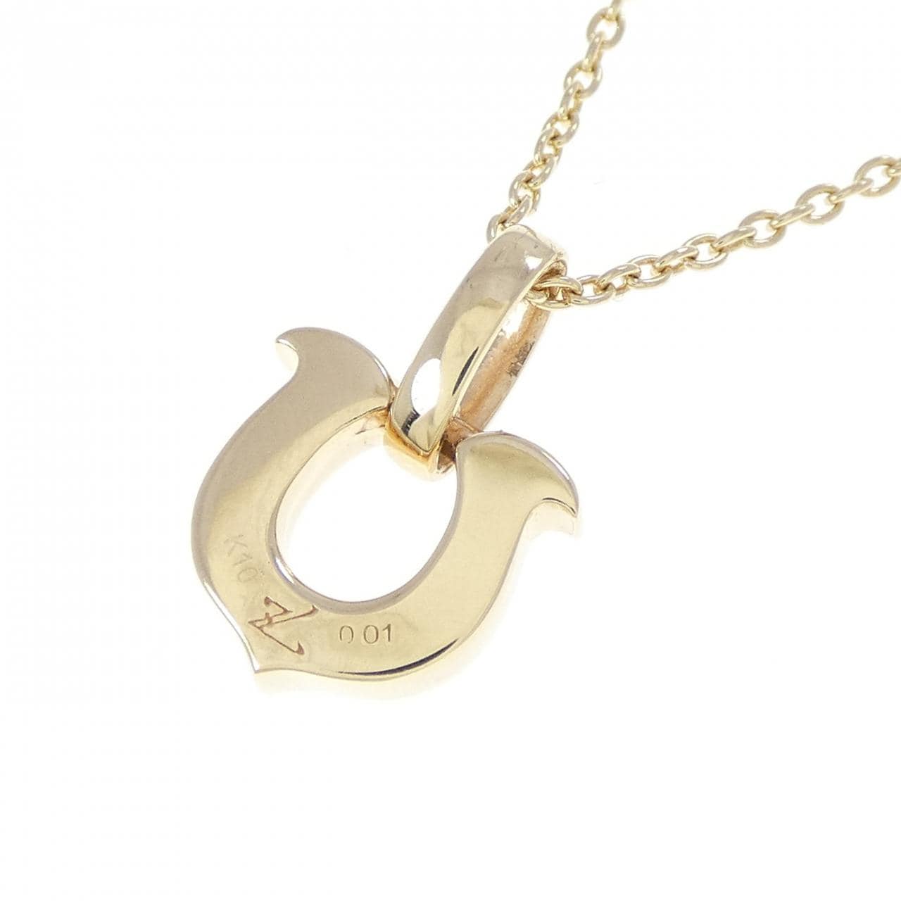 K10PG/K10YG ダイヤモンド ネックレス 0.01CT