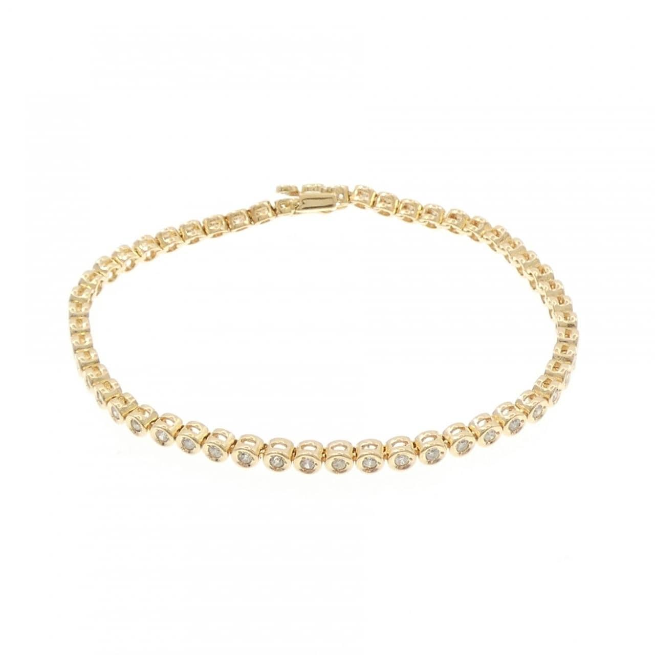 K18YG ダイヤモンド ブレスレット 1.00CT