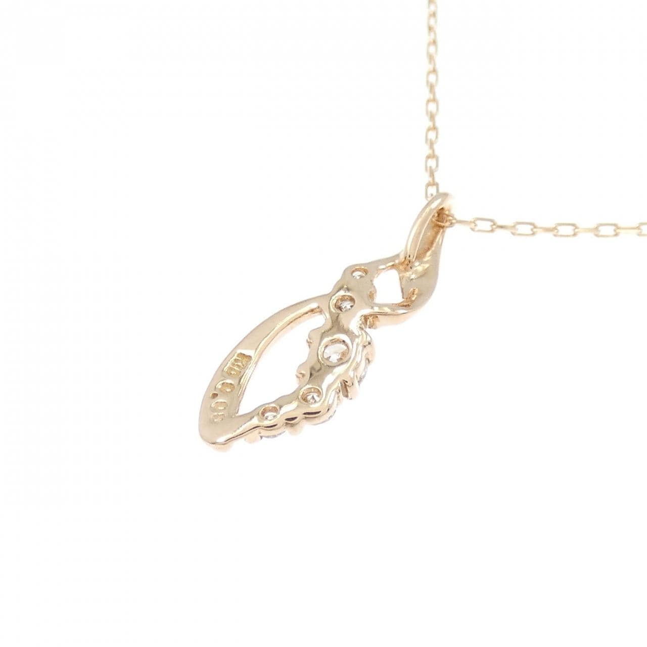 K10PG ダイヤモンド ネックレス 0.08CT