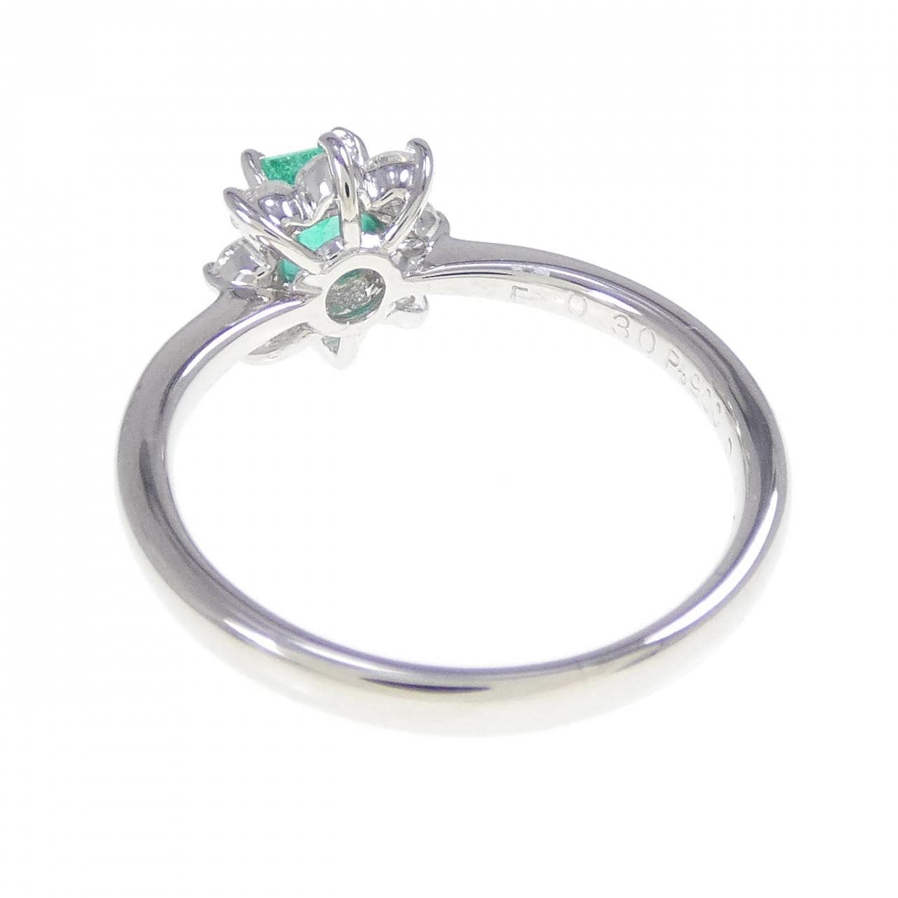 PT900 エメラルド リング 0.30CT