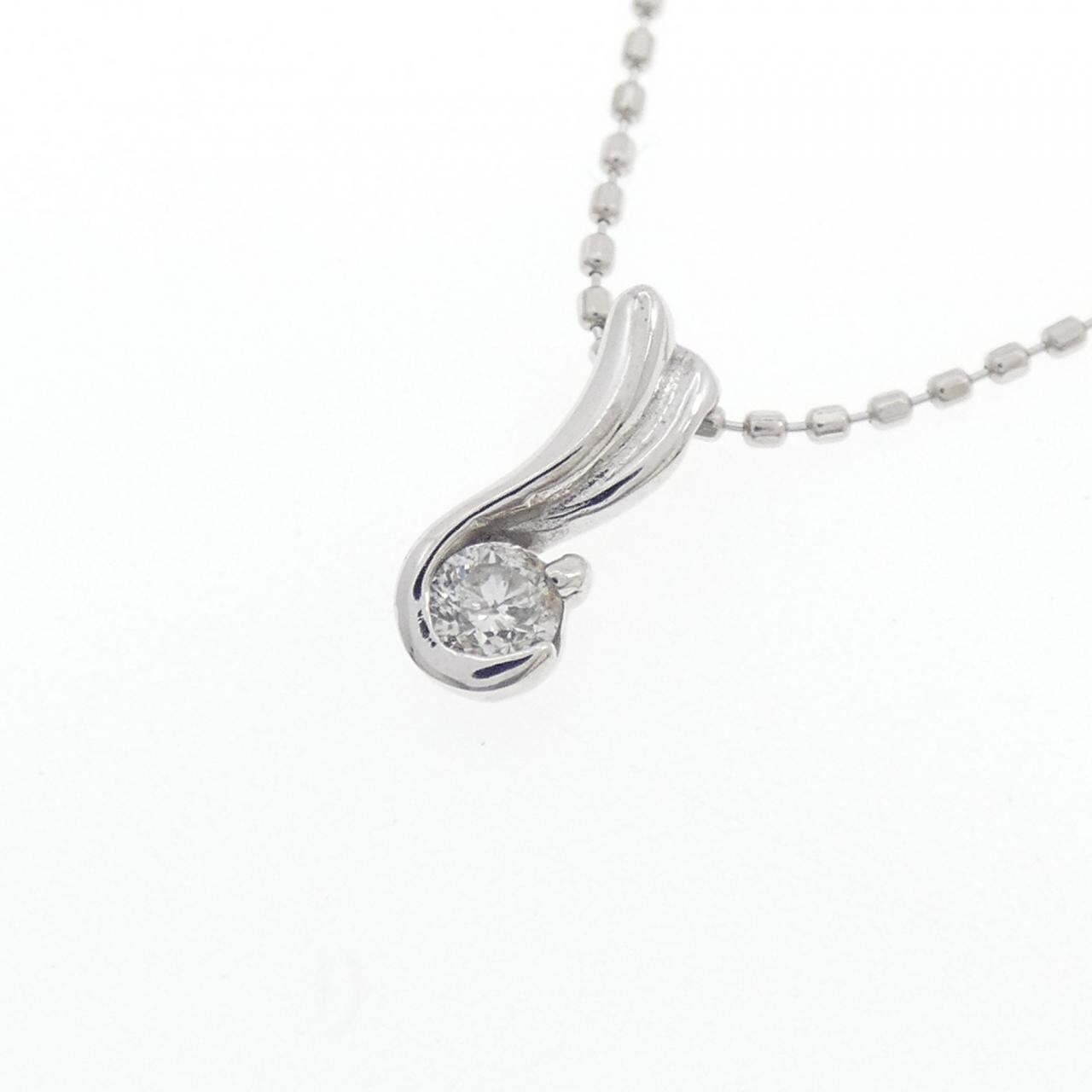 K18WG ダイヤモンド ネックレス 0.10CT