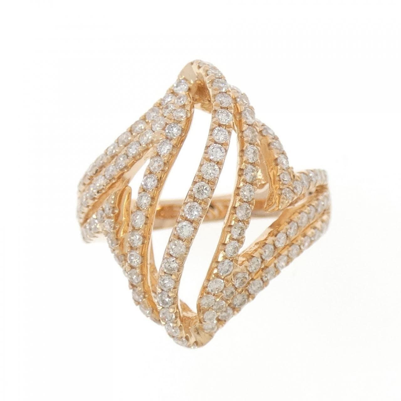 K18PG ダイヤモンド リング 0.90CT