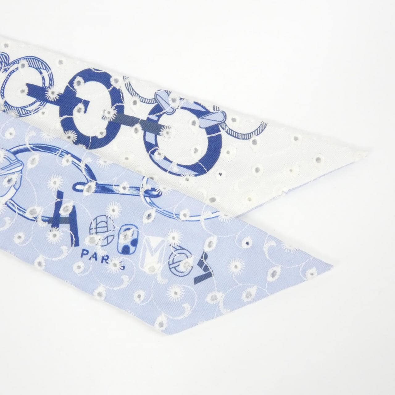 エルメス DO RE BOUCLES ツイリー ブロデリー アングレーズ 853951S スカーフ