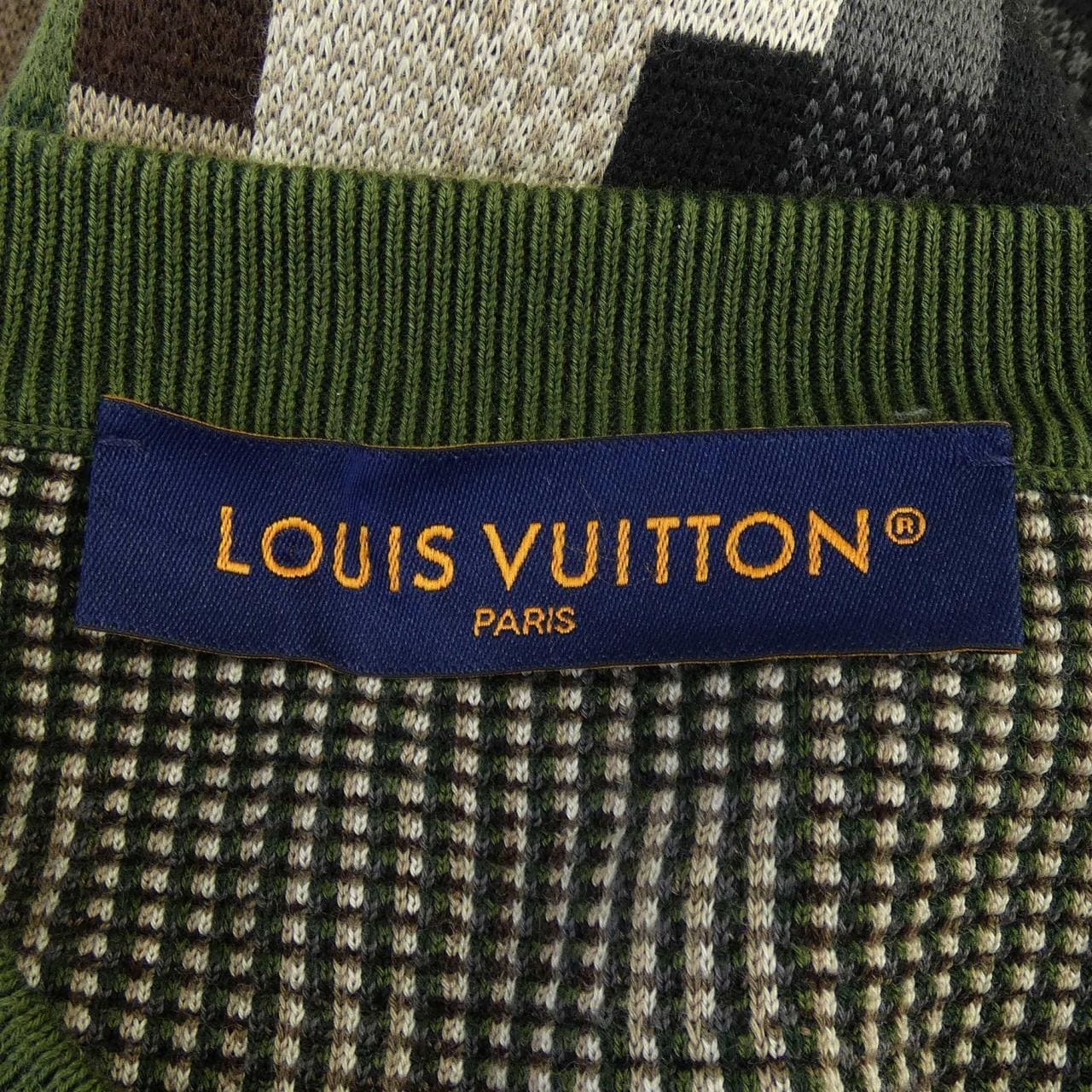ルイヴィトン LOUIS VUITTON ダモフラージュコットンプルオーバー HQN72WAUR ニット