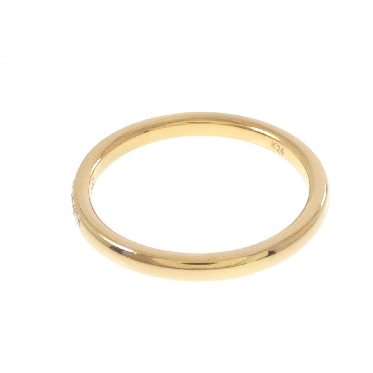 【リメイク】K24YG ハーフエタニティ ダイヤモンド リング 0.20CT