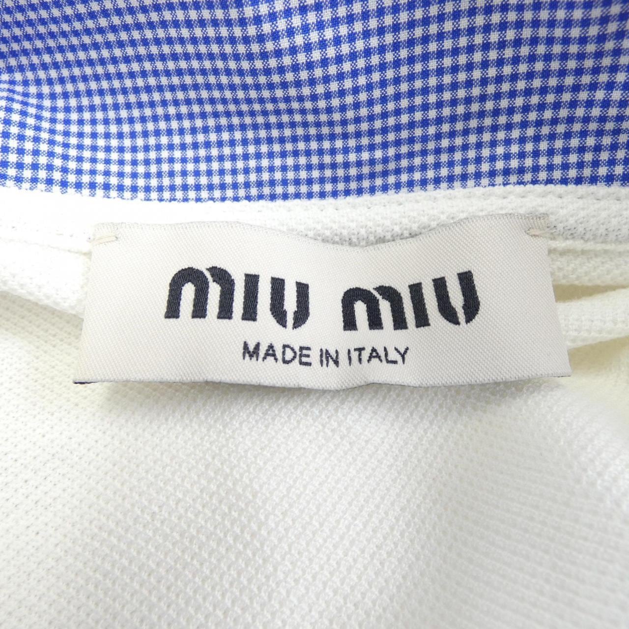 ミュウミュウ MIU MIU MIU MIU ロゴ MJLA36 SOOO 19UT ポロシャツ
