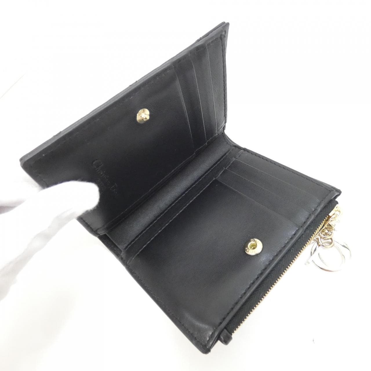 クリスチャンディオール LADY DIOR DHALIA WALLET S6037ONMJ 財布