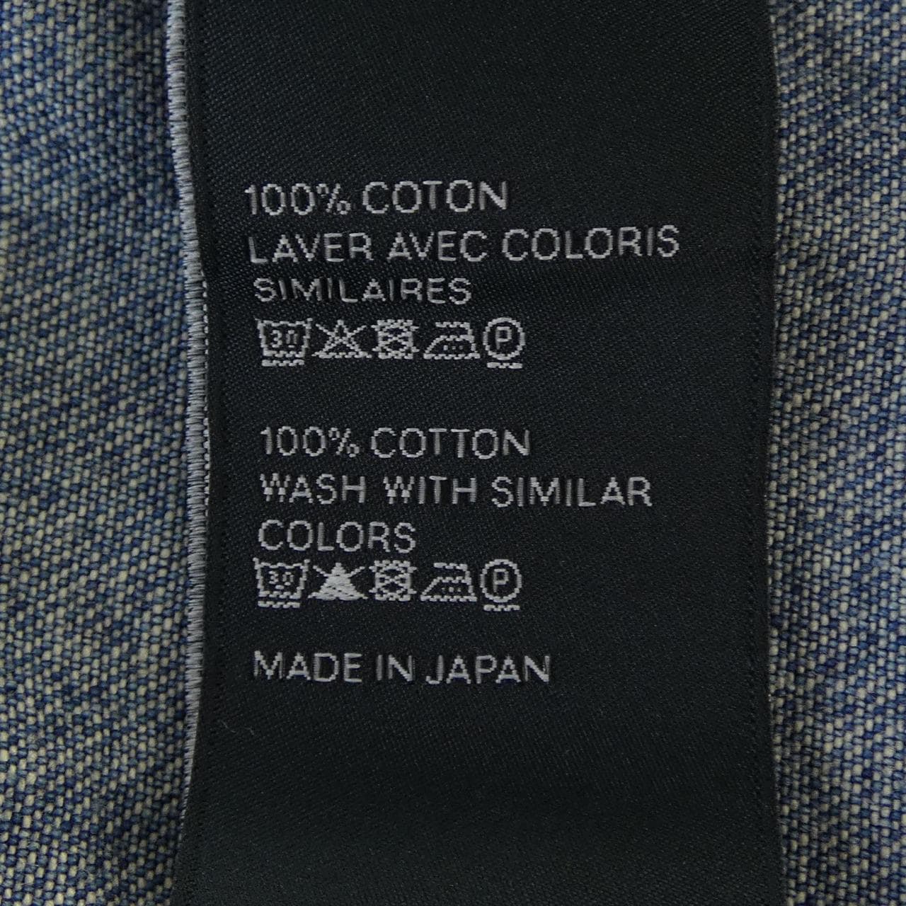 セリーヌ CELINE ユニオンオーシャンウォッシュデニム クロップドシャツ トリオンフ 2T187459N シャツ