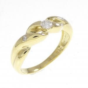 K18YG ダイヤモンド リング 0.12CT