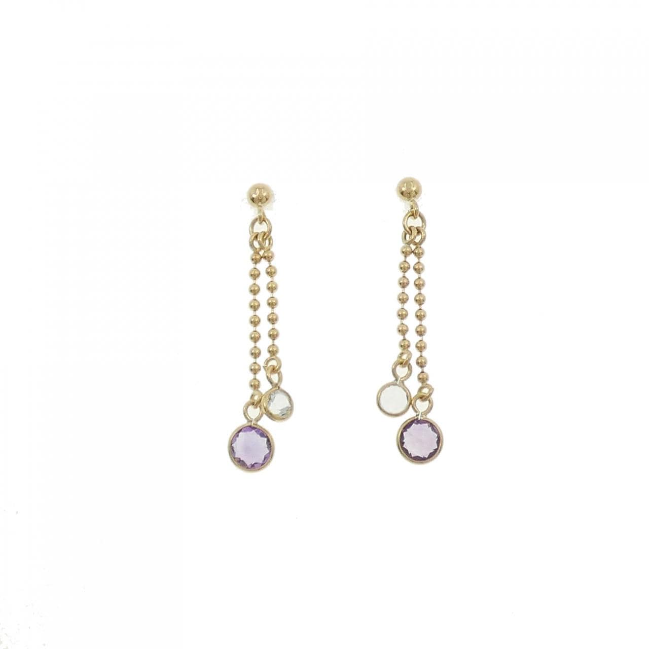 K18YG アメジスト ピアス