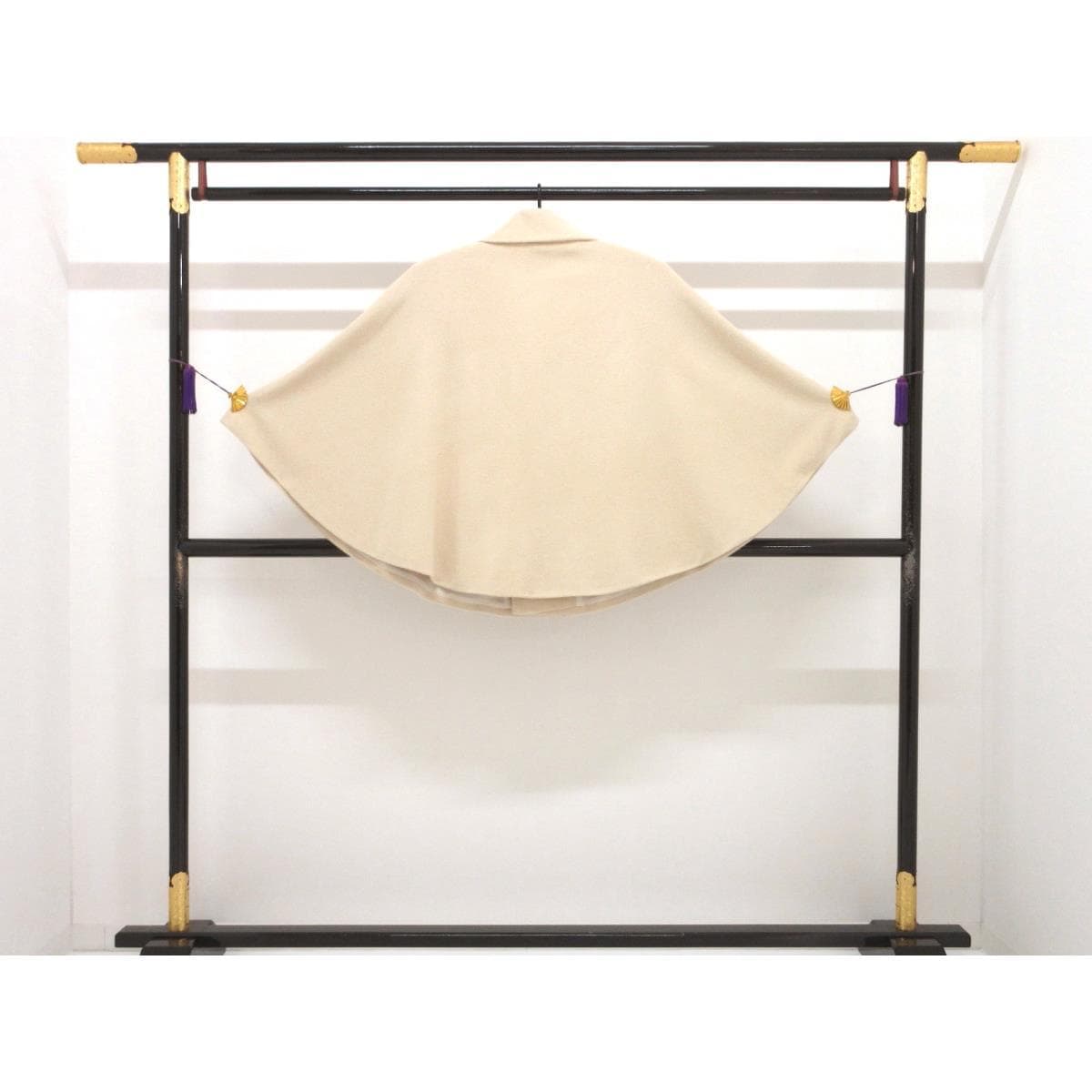 【新品】お洒落コート　アンゴラ混ロール衿ケープ