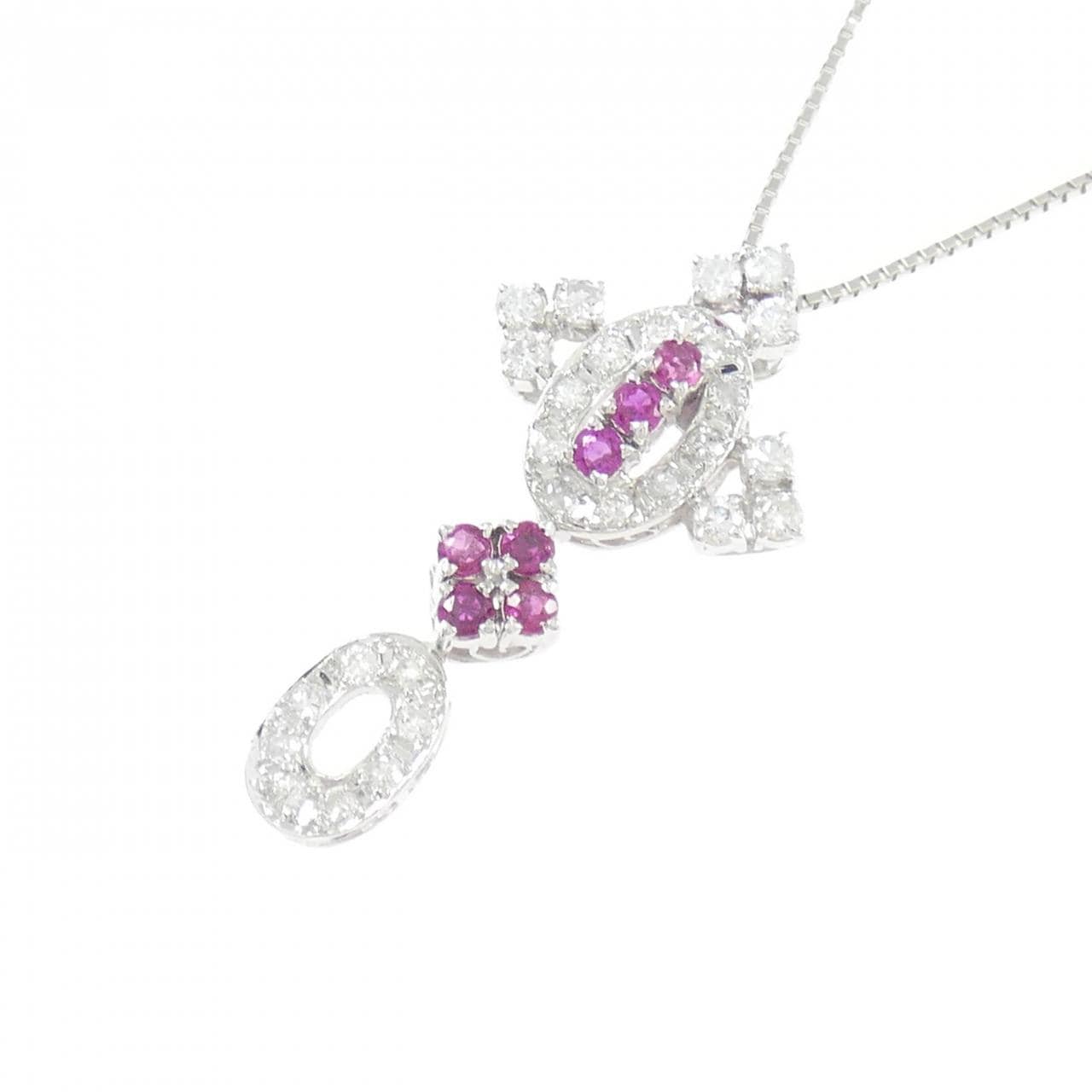 PM900/PT850 ルビー ネックレス