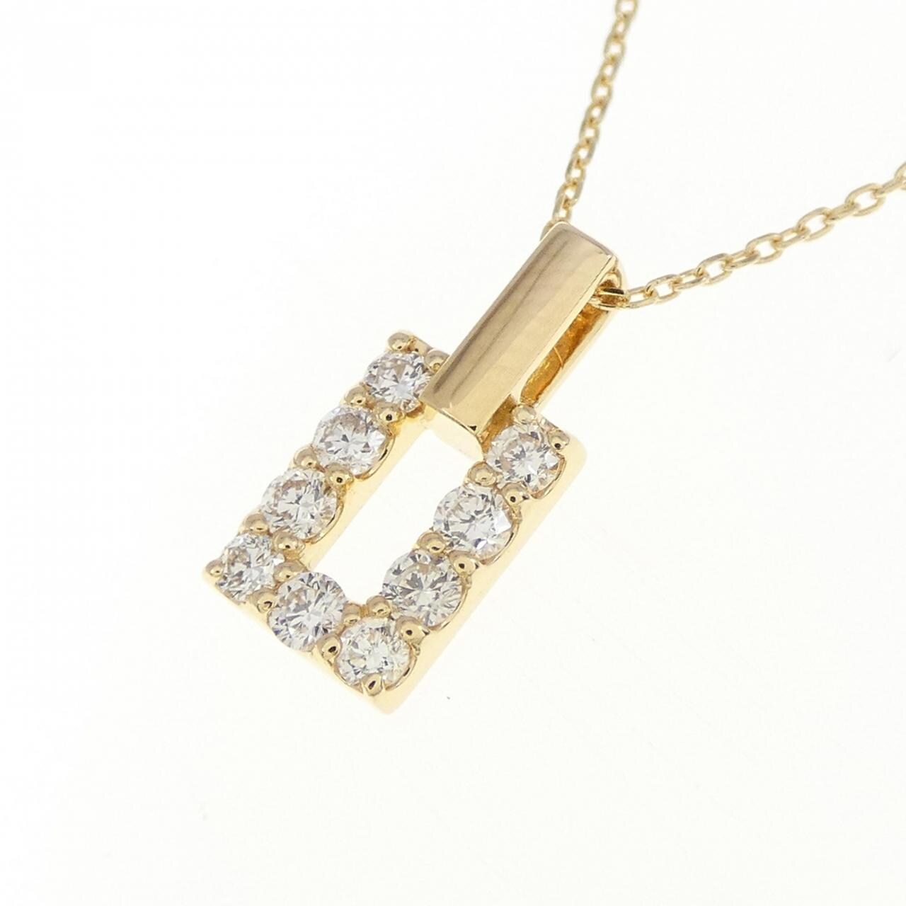 K18YG ダイヤモンド ネックレス 0.18CT