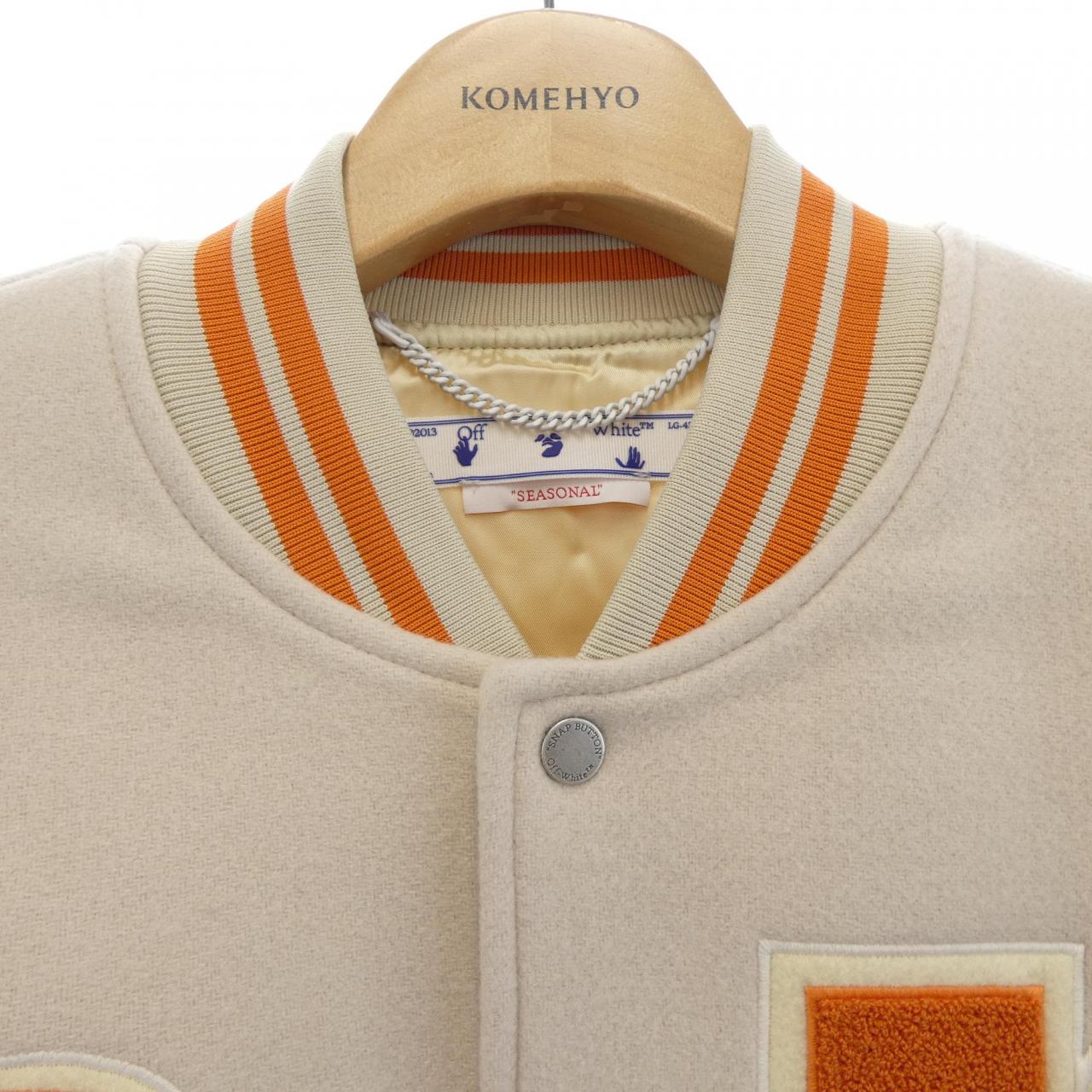 OFF-WHITE-WHITE OMEA305S23FAB001 運動夾克