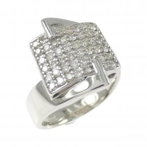 K18WG ダイヤモンド リング 0.53CT