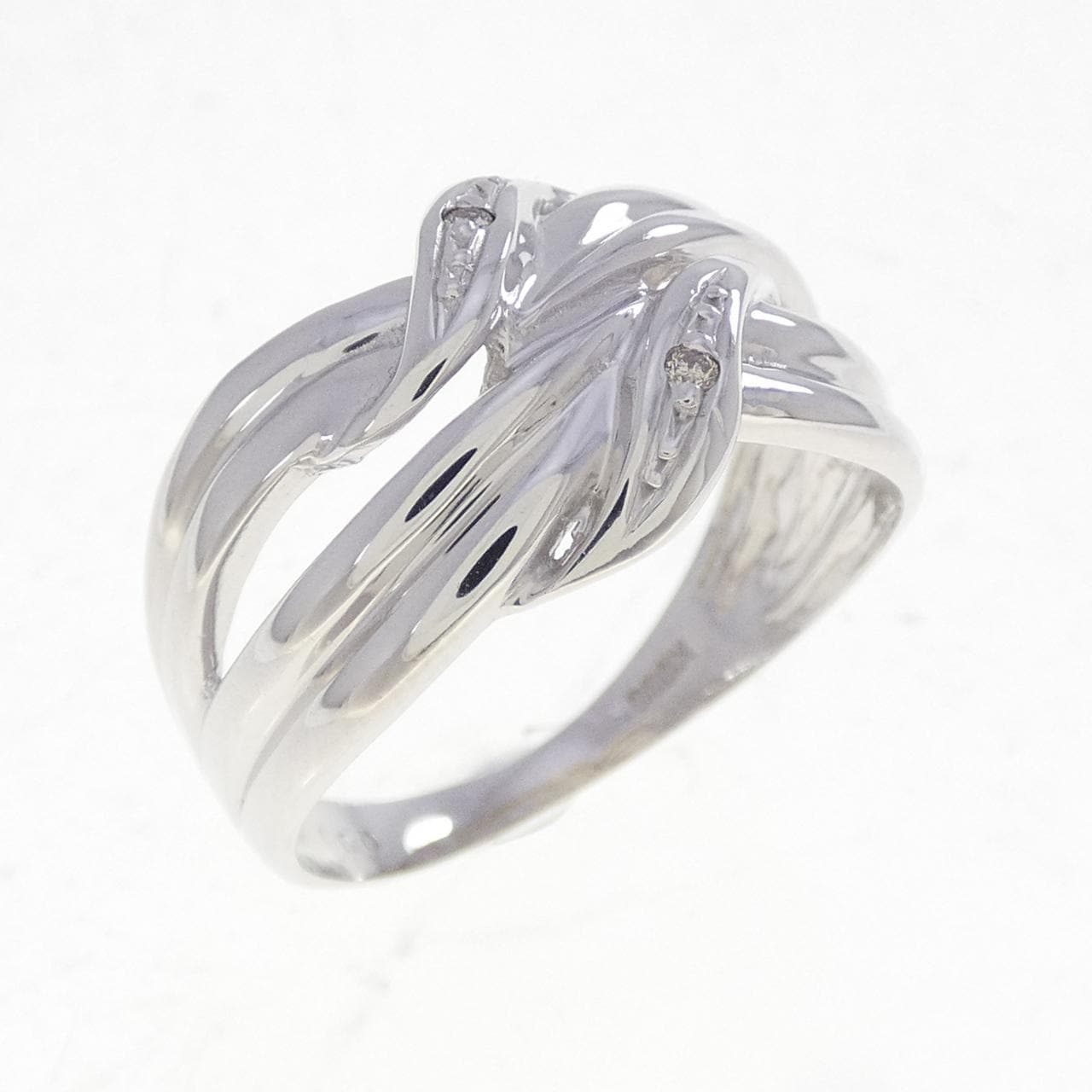 K10WG ダイヤモンド リング 0.01CT