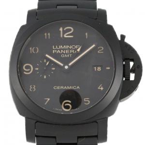 【ノーメンテナンス還元価格】パネライ トゥットネロ ルミノール1950 3DAYS GMT チェラミカ PAM00438 セラミック 自動巻