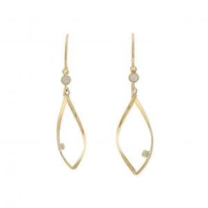 K18YG ダイヤモンド ピアス 0.06CT