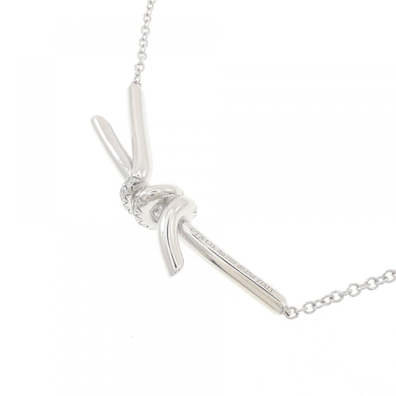 ティファニー ノット ネックレス 0.25CT