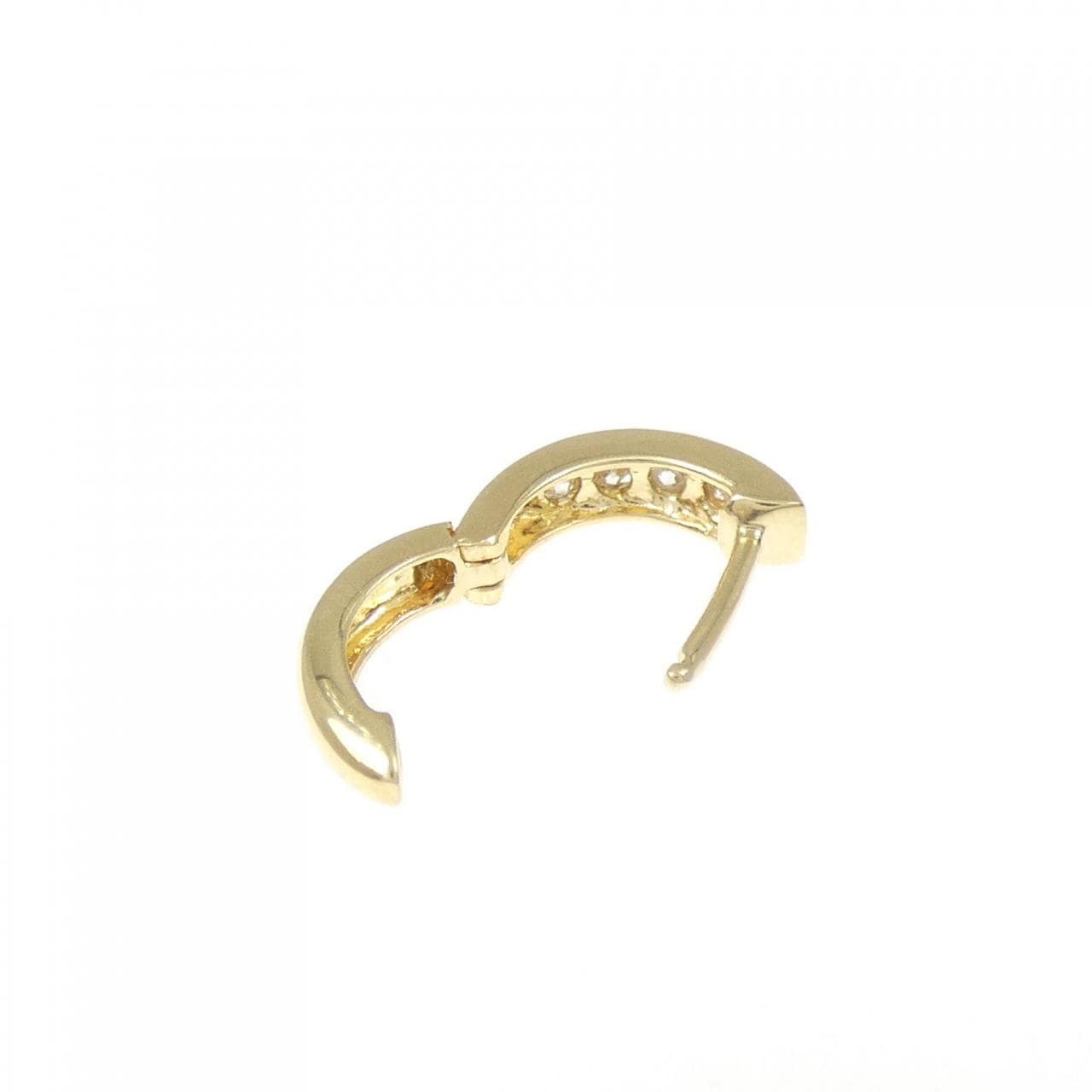K18YG ダイヤモンド ピアス 0.10CT 片耳