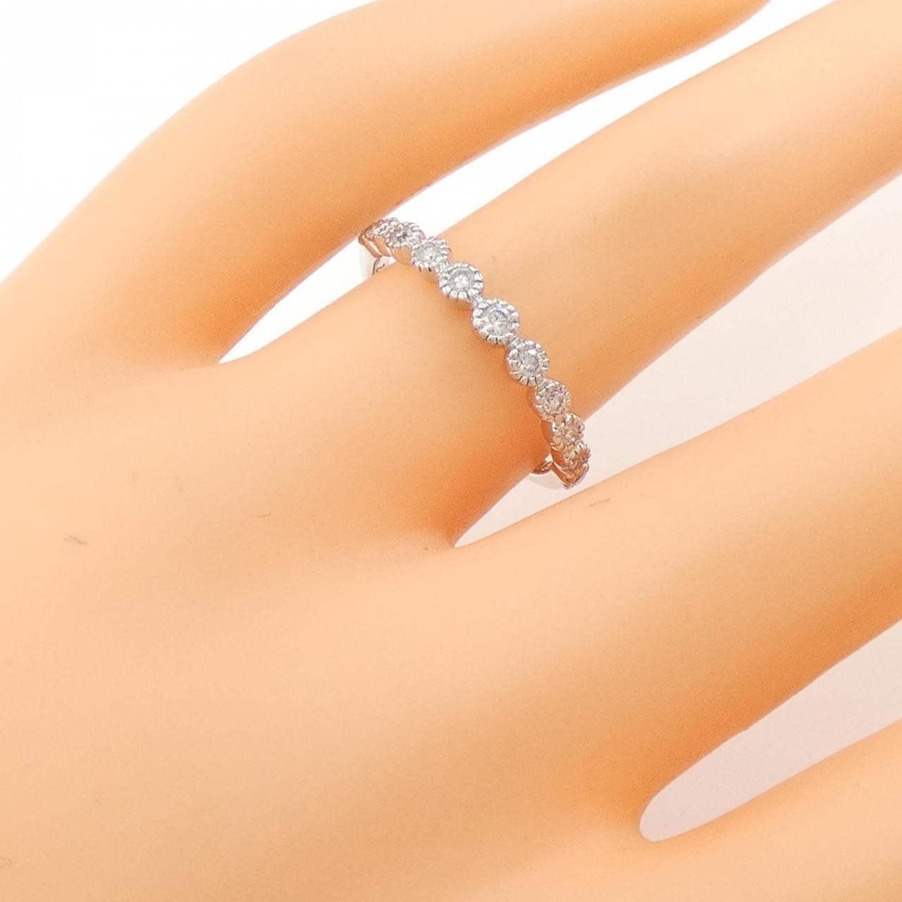 K18WG ダイヤモンド リング 0.22CT