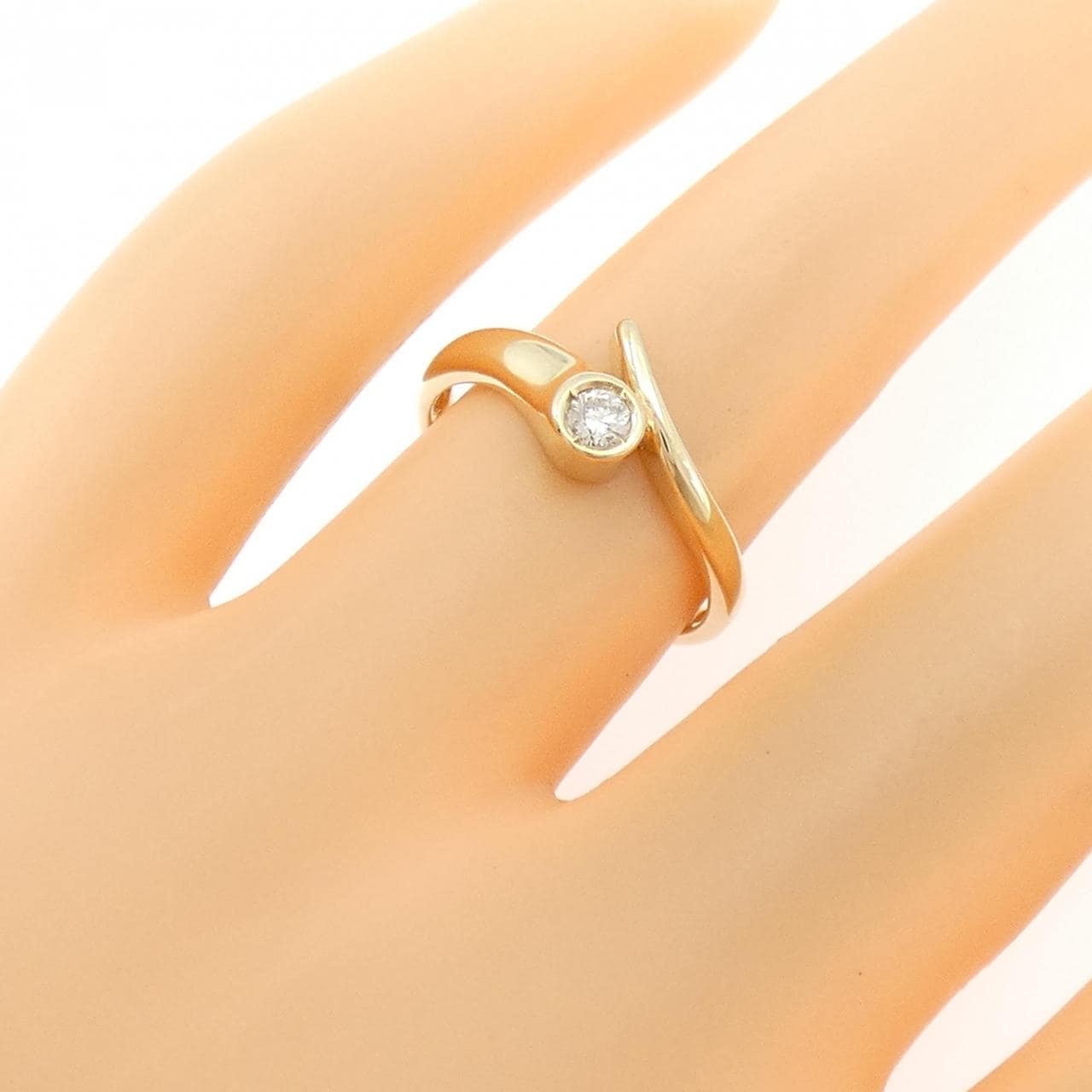 K18YG ダイヤモンド リング 0.10CT