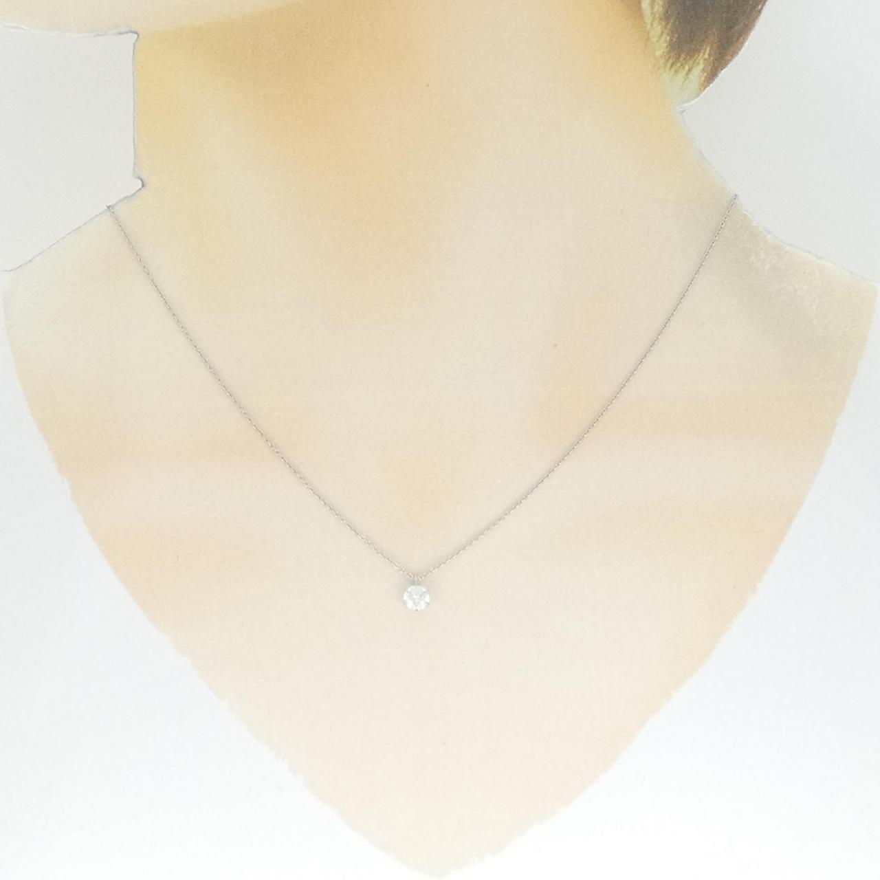【リメイク】PT ダイヤモンド ネックレス 0.316CT D SI2 3EXT