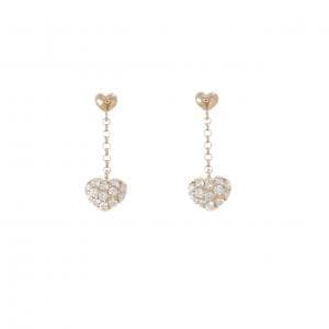 ポンテヴェキオ ハート ダイヤモンド ピアス 0.30CT