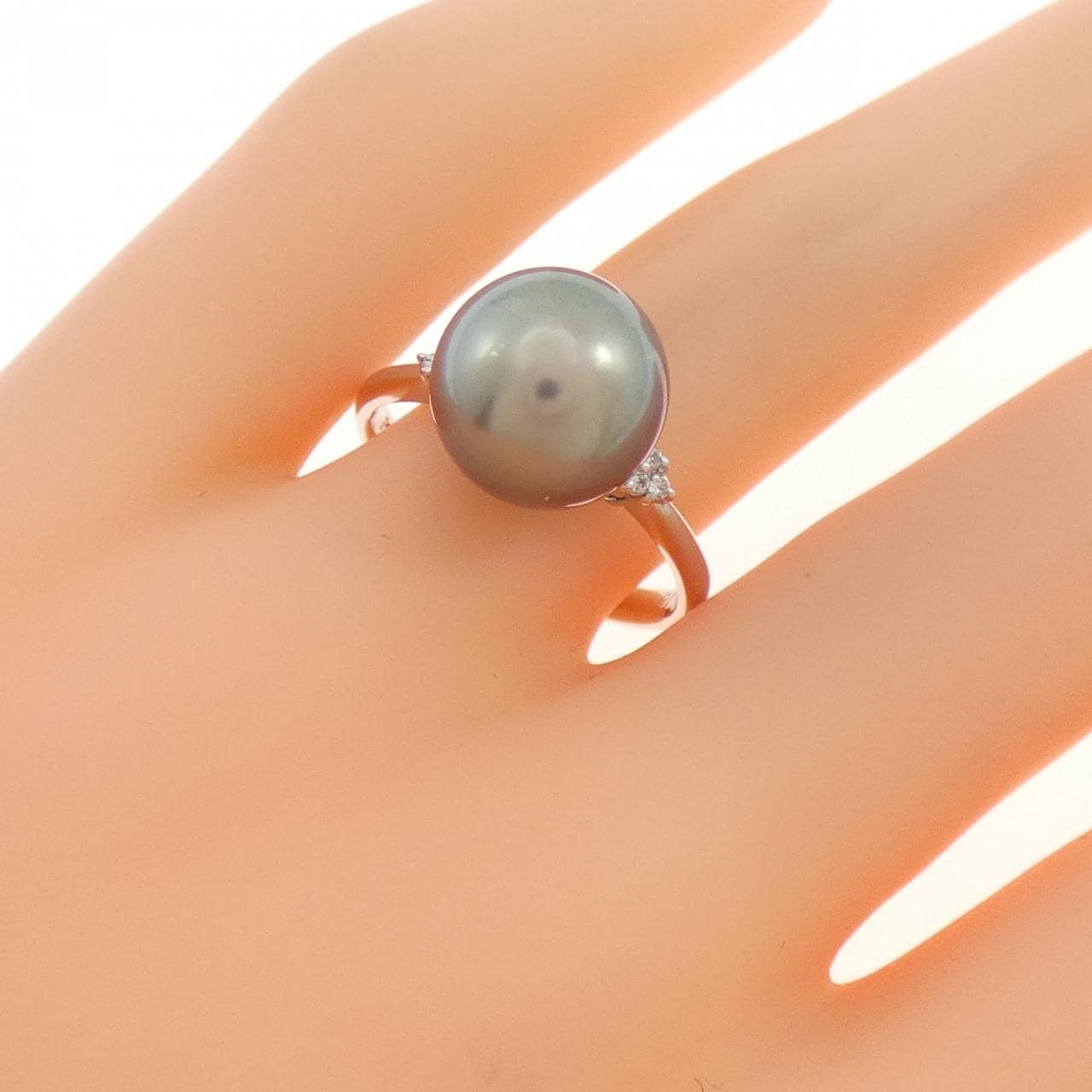 PT900 黒蝶パール リング 10.5mm