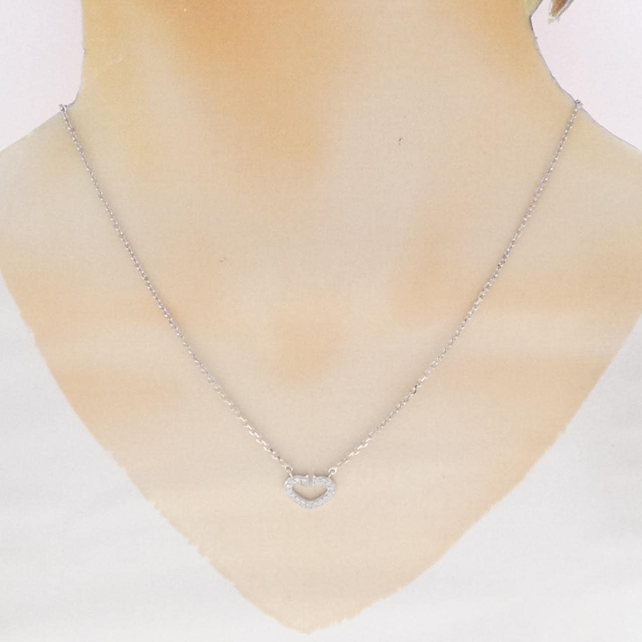 カルティエ Cハート ネックレス