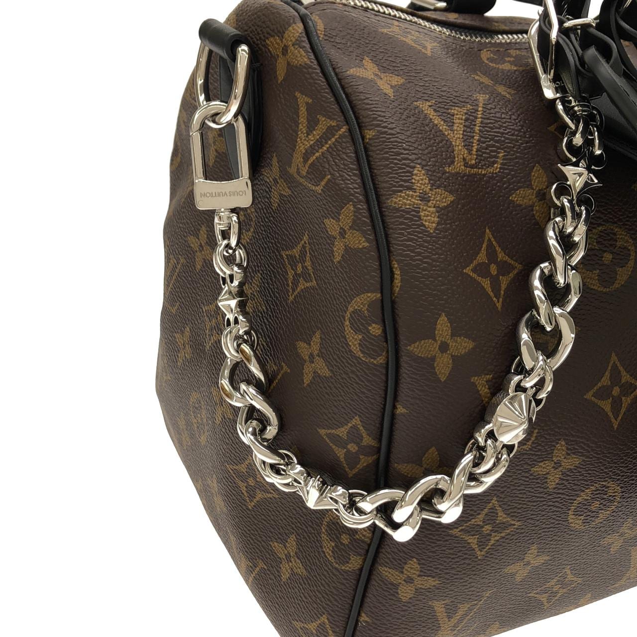 ルイヴィトン モノグラム ブラック スピーディ バンドリエール ソフト 30cm M12243 ボストンバッグ