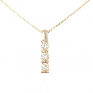 K18PG ダイヤモンド ネックレス 0.35CT