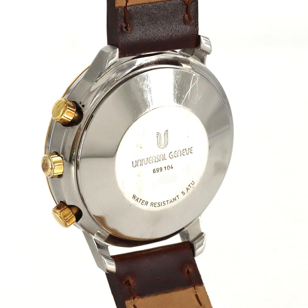 【ノーメンテナンス特価】ユニバーサル･ジュネーブ トリコンパックスクロノグラフ YGコンビ 699.104 SSxYG 自動巻