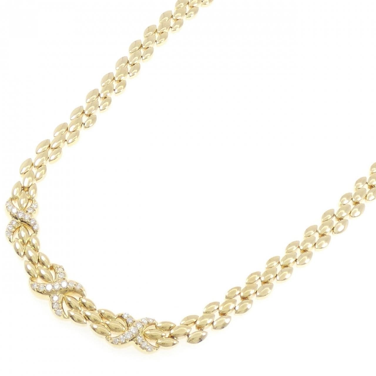 K18YG ダイヤモンド ネックレス 0.81CT