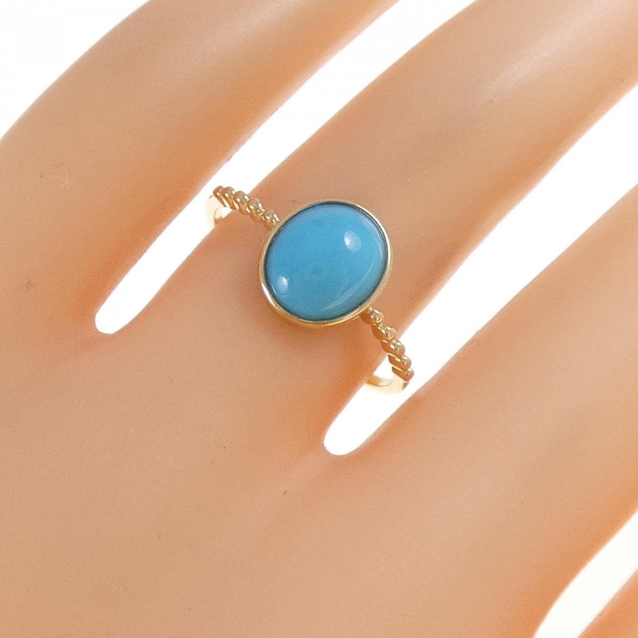 750YG ターコイズ リング 1.485CT