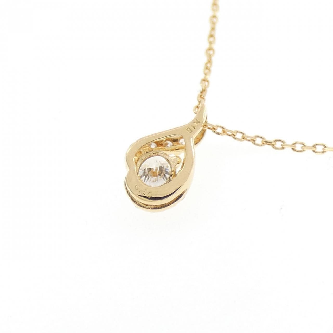 K18YG ダイヤモンド ネックレス 0.10CT