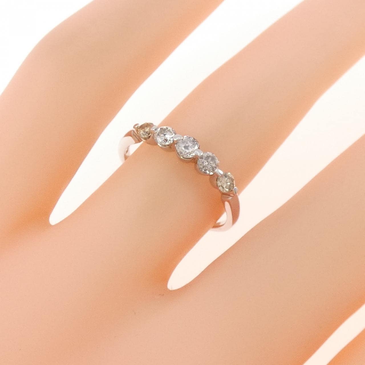 K18WG ダイヤモンド リング 0.50CT