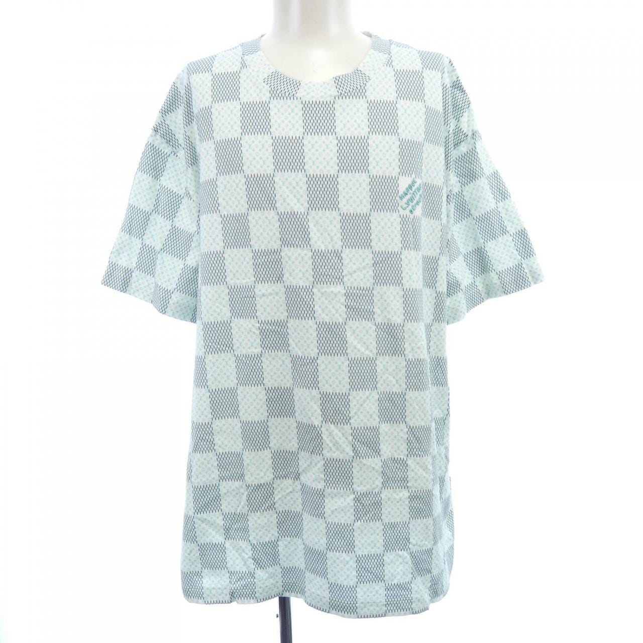 LOUIS VUITTON Vuitton Printed Short Sleeve Cotton T-Shirt HRY10WNPG