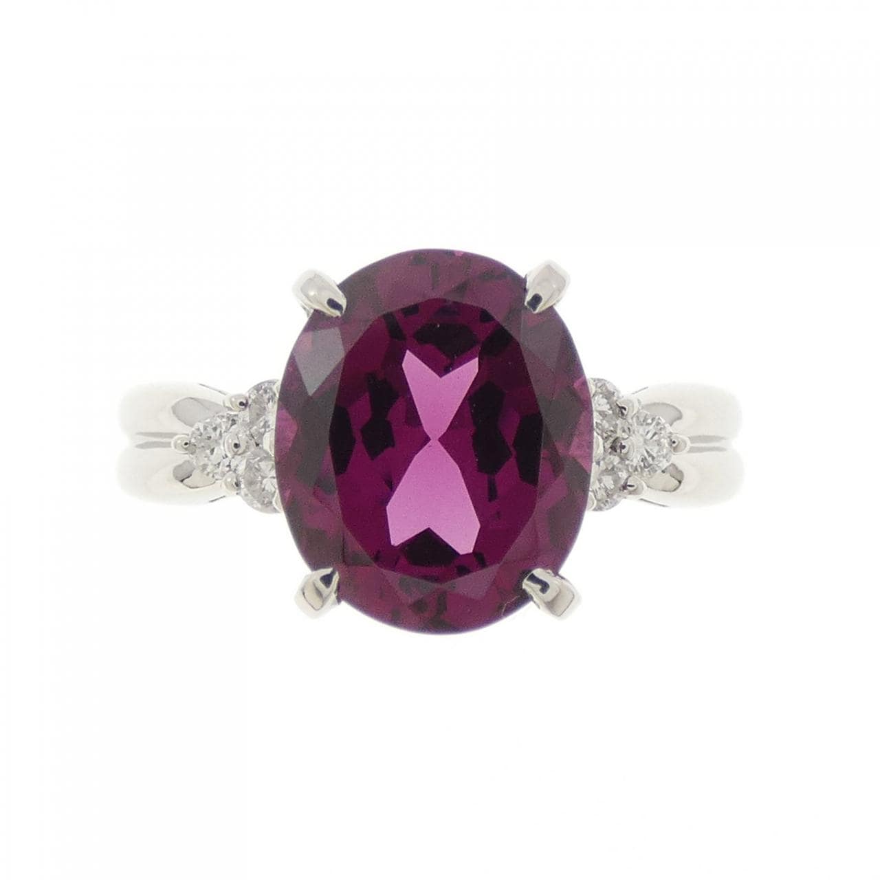 PT900 ガーネット リング 3.59CT
