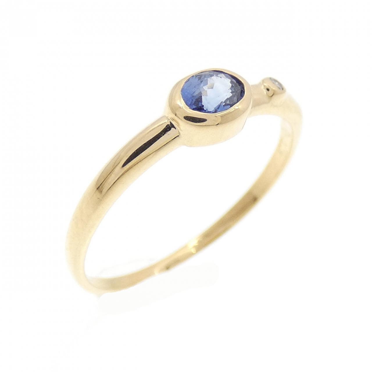 K18YG サファイヤ リング 0.23CT