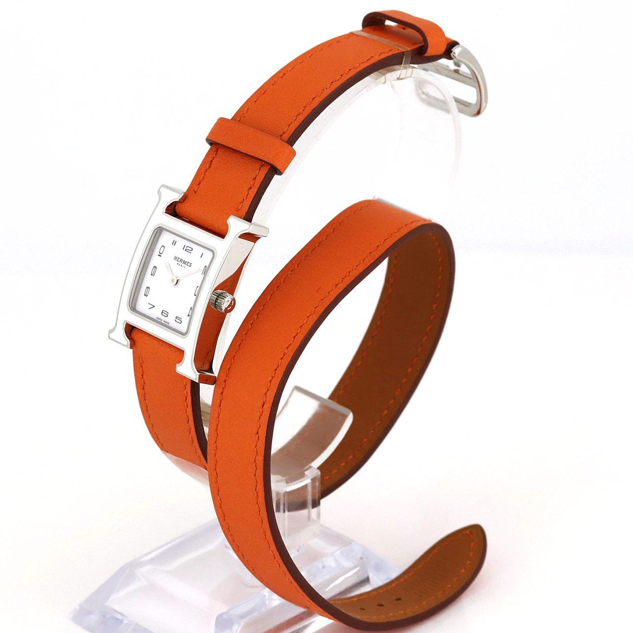 HERMES H Watch Double Tour HH1.220 SS Quartz