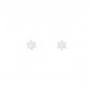 【リメイク】PT900/ST ダイヤモンド ピアス 0.307CT 0.315CT G-H SI1-2 EXT