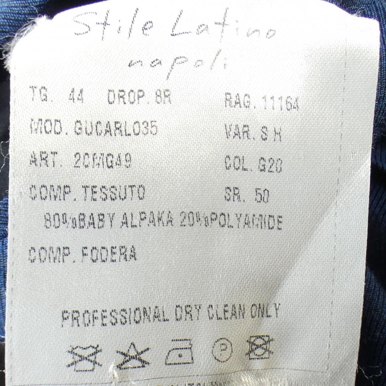 STILE LATINO NAPOLI ジャケット