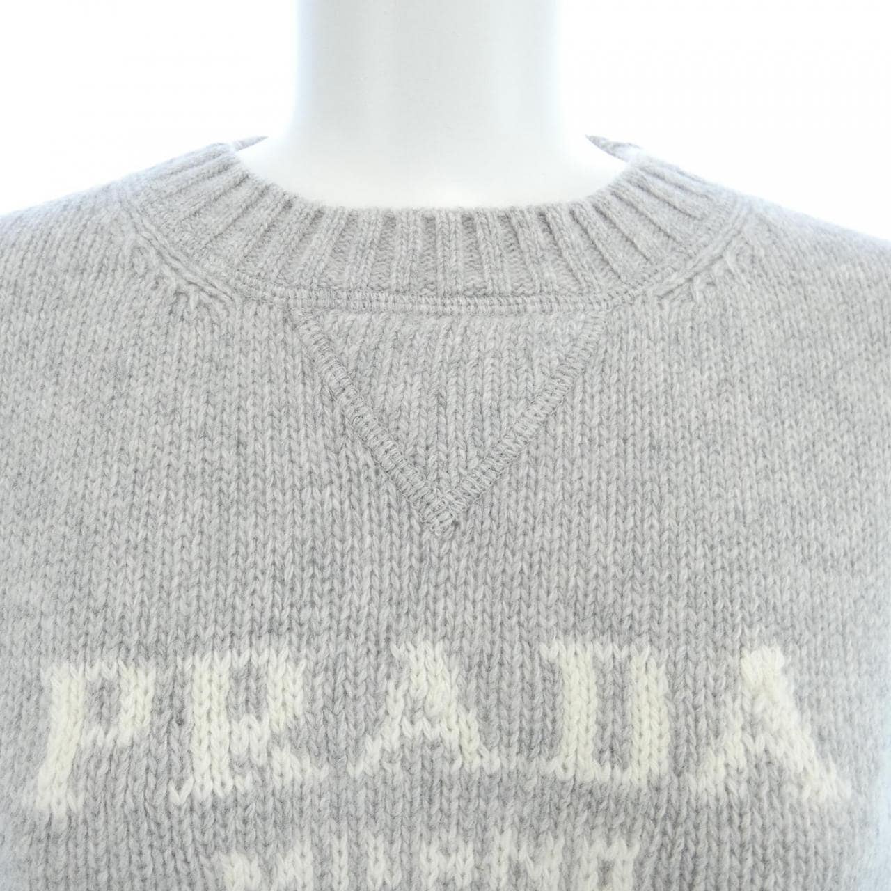 Prada PRADA Intarsia Logo P24U1T S231 1YMW Knit