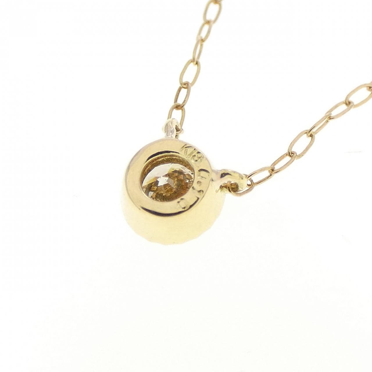 K18YG ダイヤモンド ネックレス 0.10CT